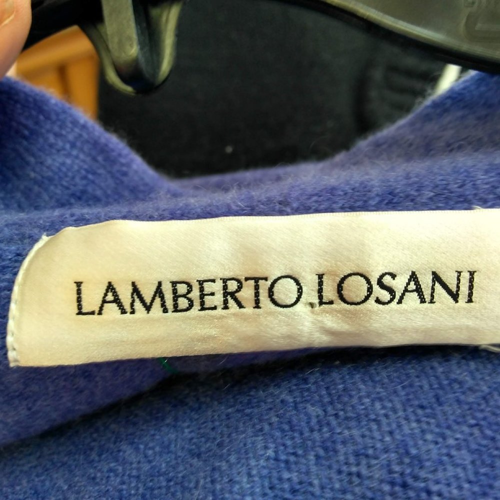 LAMBERTO LOSANI Purple Cashmere Cardigan S